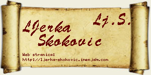 LJerka Skoković vizit kartica
